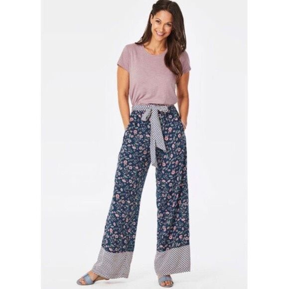 Matilda Jane Navy Floral A Day Off Pants - Picture 1 of 13